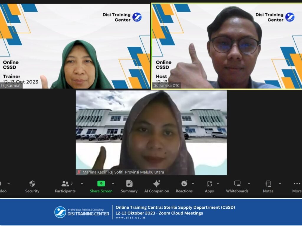 Training Central Sterile Supply Department (CSSD)