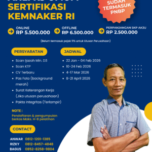 Sertifikasi Ahli k3 Umum Kemnaker